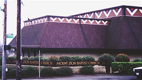 Mount Zion Baptist Church Designated A Historical Seattle Landmark Mount Zion Baptist Church