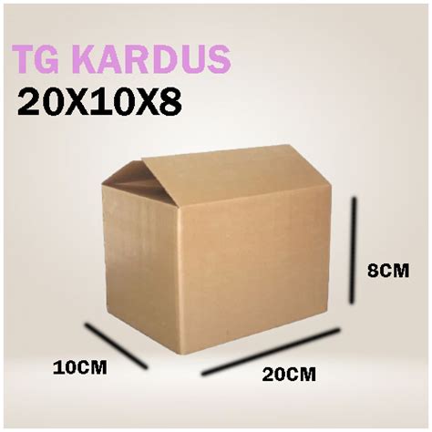 Jual KARTON BOX UKURAN 20X10X8 KARDUS PACKING TERMURAH KARDUS