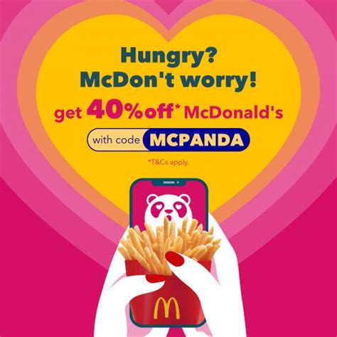 McDonald S Promotion 40 OFF Promo Code On FoodPanda