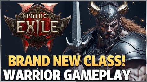 Path Of Exile 2 New Class Warrior Gameplay Youtube