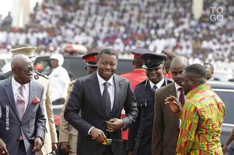 Faure à linvestiture du président ghanéen République Togolaise