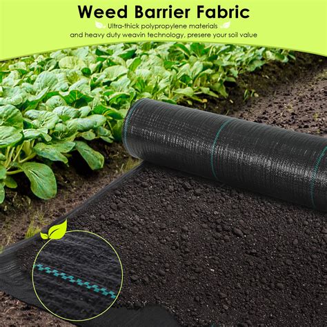 Rengue Weed Barrier Landscape Fabric 6 X 300ft Weed Blocker Garden Ground Cover Fabric Heavy