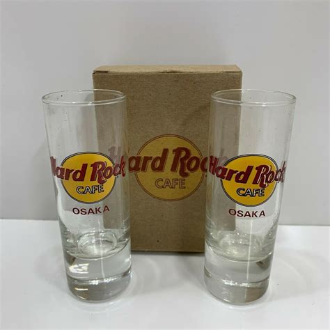 Hard Rock Cafe Set Of 2 Tall Shot Glasses Osaka Japan Man Cave Bar Collector Ebay In 2021