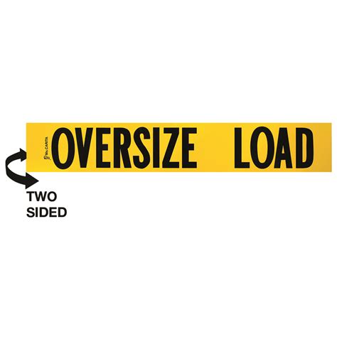 10x60 OVERSIZE LOAD/OVERSIZE LOAD WOOD SIGN