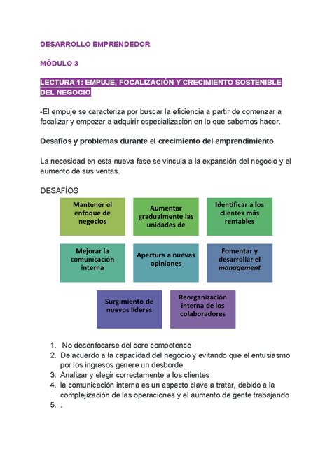 Desarrollo Emprendedor Modulo Y Desarrollo Emprendedor M Dulo