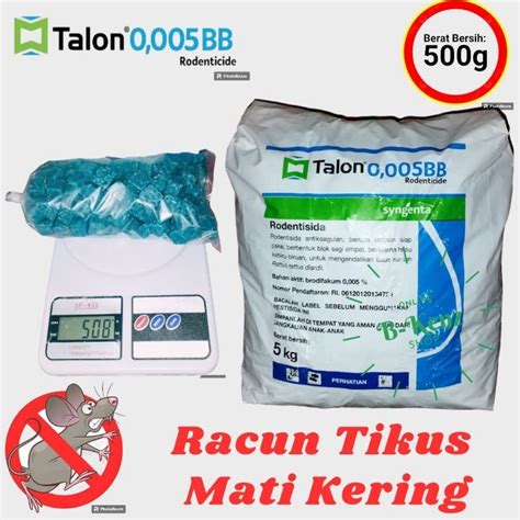 Jual Gram Racun Tikus Mati Kering Klerat Talon Rodex Racumin