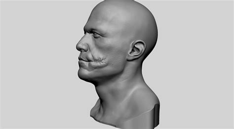 Heath Ledger The Joker Bust D Model D Printable Cgtrader