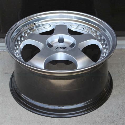 One 18x95 Esr Sr06 Sr6 5x1143 35 Hyper Silver Wheel Rim Wheels