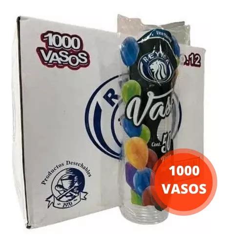 Vasos Desechables Transparentes Reyma Para Fiesta Pz Meses