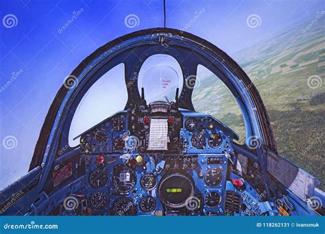 Cockpit of Flight Simulator Editorial Photo - Image of plane, control ...