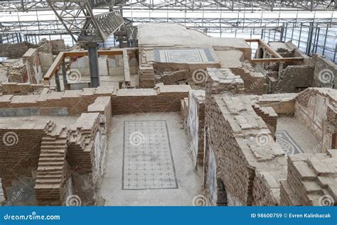 Terrace Houses In Ephesus Ancient City Editorial Stock Image Image Of