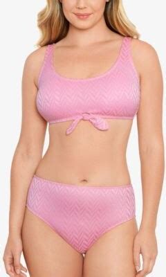 Salt Cove Salt Cove Juniors Tie Front Bralette Bikini Top Bottoms