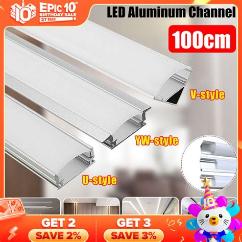 100cm U V YW Style 1m LED Aluminium Channel LED Bar Light Corner