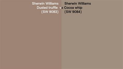 Sherwin Williams Dusted Truffle Vs Cocoa Whip Side By Side Comparison