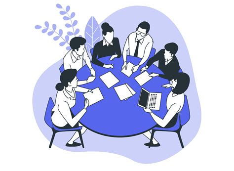 People Meeting Illustration Parliamentary Procedure Board Of Clip