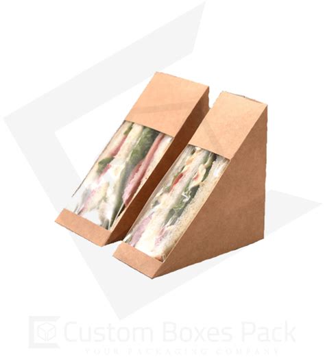 Get Smart Custom Kraft Sandwich Boxes