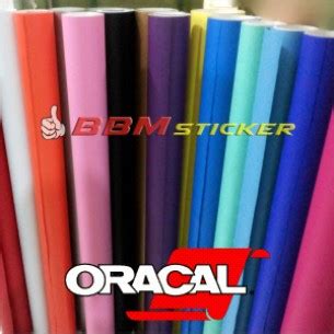 Jual Sticker Oracal Doff Matt Per Meter Kota Semarang Bbm