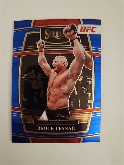 100 Brock Lesnar 2022 Panini Select UFC Concourse Retail Blue EBay