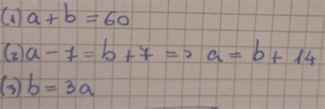 Suma a două numere este 60 Dacă luăm 7 din primul şi adunăm la al