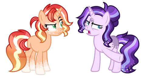 Mlp Sunset N Starlight Redesign By Starburst987 On Deviantart