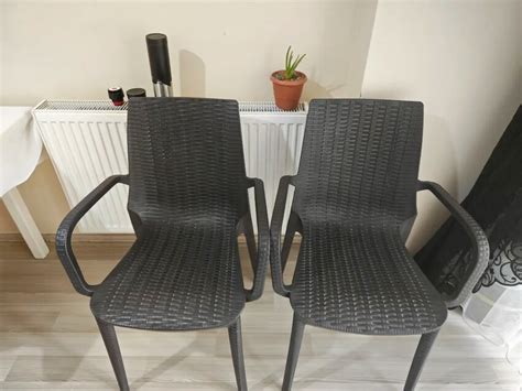 Sandalye 4 adet mutfak balkon bahçe Bahçe 1681928644