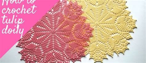 Gorgeous Free Crochet Tulip Doily Pattern Daily Crochet Doily