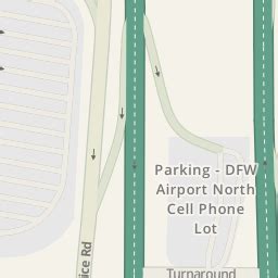 Driving directions to Parking - DFW Airport North Cell Phone Lot ...