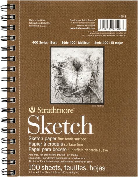 Amazon Strathmore 400 Series Sketch Pad 5 5x8 5 Inch 100 Sheets