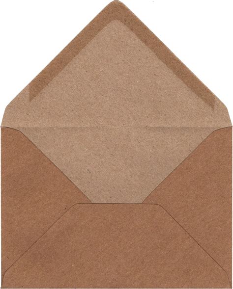 50 Kraftpapier Umschläge braun 114 x 162 mm DIN C6 passend für A6