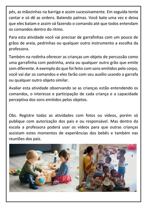 Ed Infantil Plano De Aula E Atividades Alinhadas A Bncc Os