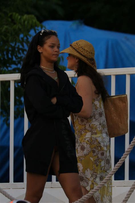 Rihanna At Beach Party In St Barts Hawtcelebs