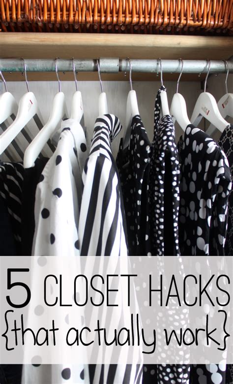 5 easy closet hacks {that actually work!}