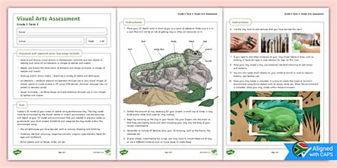 Creative Arts Grade 5 Term 3 Visual Arts Clay Assessment
