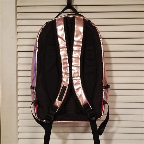 Sprayground Rose Gold Metallic Backpack Gem