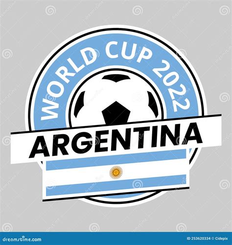 Insignia Del Equipo Argentino Para La Copa Mundial De Qatar 2022 Imagen