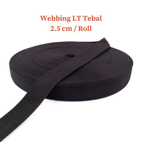 Jual Tali Webbing Bisban Tas LT 2 5 Cm Tebal Per Roll Shopee Indonesia