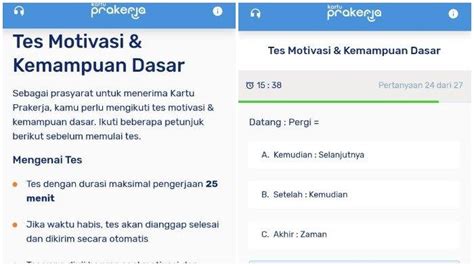 Contoh Soal Tes Motivasi Dan Kemampuan Dasar Saat Buat Akun Kartu