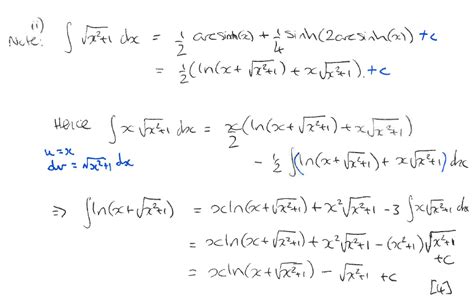 hyperbolic functions - Integration by parts - Mathematics Stack Exchange