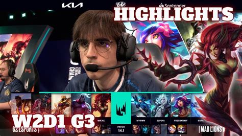 G Vs Mdk Highlights Week Day Lec Winter G Esports Vs