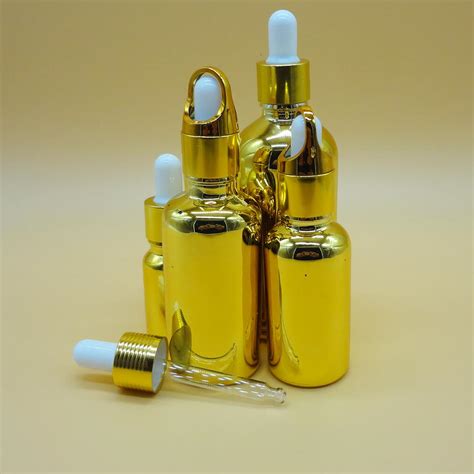 Custom Gold Luxury Essential Oil Glass Dropper Bottle Ml High