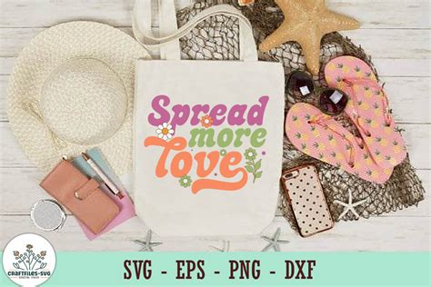 Spread More Love Retro Svg Graphic By Craftfiles Svg · Creative Fabrica