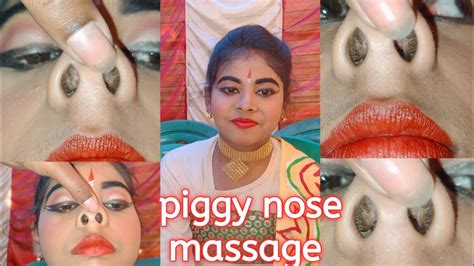 Piggy Nose Pulling Nose Massage School Girlspiggy Nose Challange