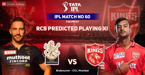 Royal Challengers Bangalore Vs Punjab Kings Rcb Playing 11 Vs Pbks Predicted Ipl 2022 Match