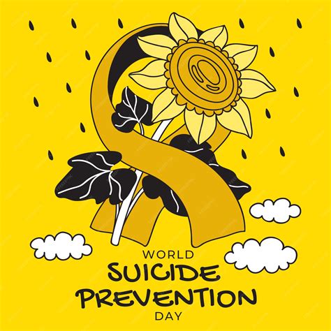 Premium Vector Illustration For Yellow September Awareness