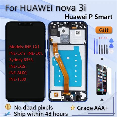 For Huawei Nova 3i P Smart Plus Ine Lx1 Lx1r Lx1 Lx2r Al00 Tl00 Lcd