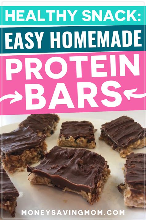 Homemade Oatmeal Protein Bars Recipe Protein Bar Recipe Healthy Protein Bars Homemade