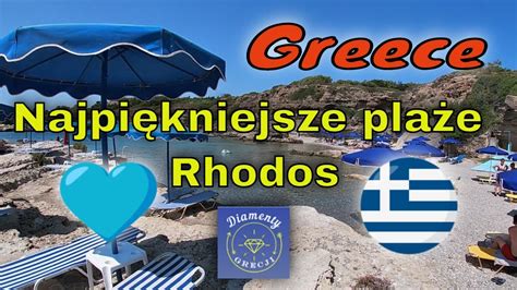 Plaże Rhodos Antoniego Quinna Ladico Tsambika Traganou Kalithea