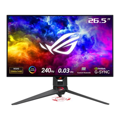 Asus Rog Swift Oled Pg27aqdm User Manual Pdf Download Manualslib