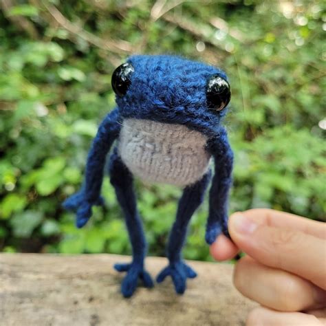 Hand Knitted Frog Poseable Limbs Etsy Uk