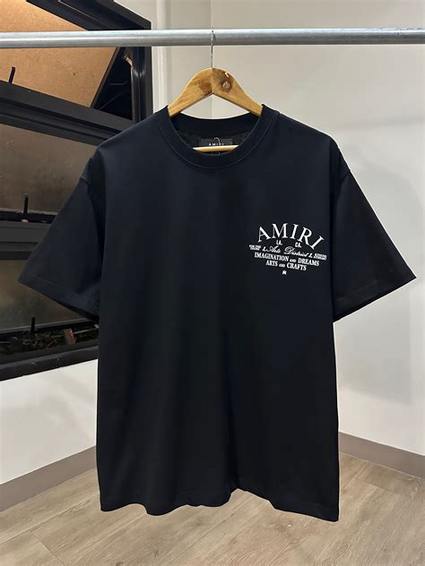 Amiri Global T Shirt Black Dad From Mnl